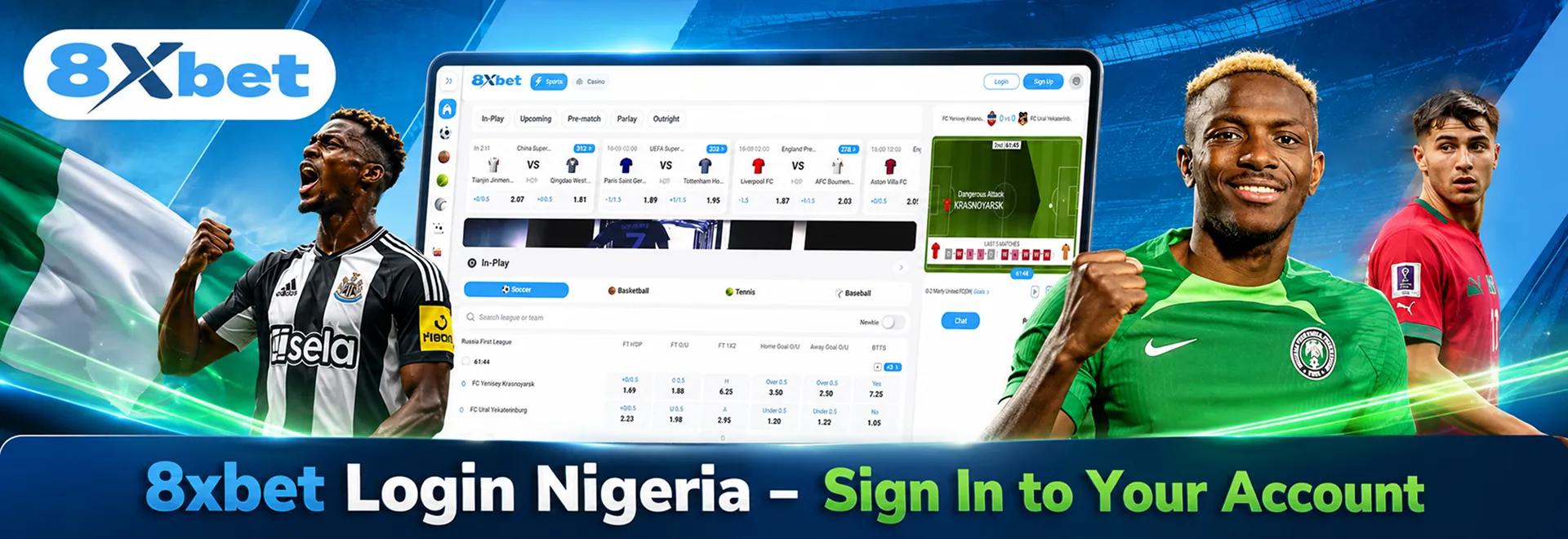 8xbet login Nigeria banner